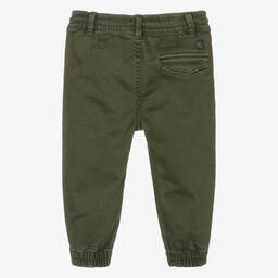 Mayoral-Boys Green Cotton Trousers | Childrensalon Outlet