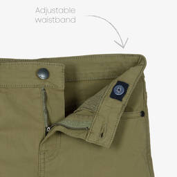 Mayoral-Зеленые шорты из хлопкового твила | Childrensalon Outlet