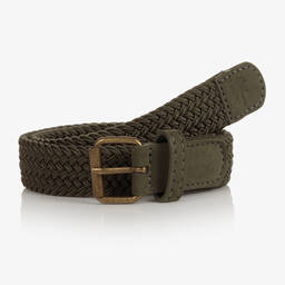 Mayoral-Boys Green Plaited Belt | Childrensalon Outlet