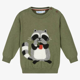買い誠実 Mayoral - Boys Orange Raccoon Sweater | Childrensalon Outlet トップス