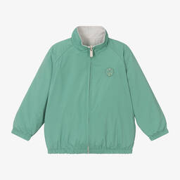 مايورال-جاكيت واقي من الرياح بوجهين لون أخضر للأولاد | Childrensalon Outlet