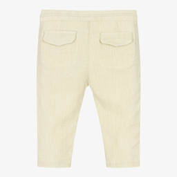 مايورال-بنطلون أطفال ولادي قطن مقلم لون أخضر | Childrensalon Outlet