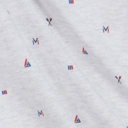 Mayoral-Boys Grey Cotton Polo Shirt | Childrensalon Outlet