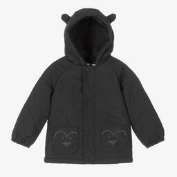 Mayoral-Boys Grey Fleece-Lined Coat | Childrensalon Outlet