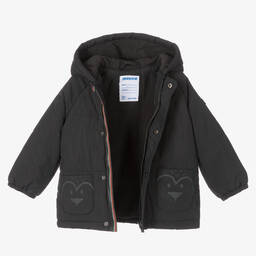 Mayoral-Boys Grey Fleece-Lined Coat | Childrensalon Outlet