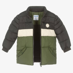 Mayoral-Серо-зеленый пуховик для мальчиков | Childrensalon Outlet