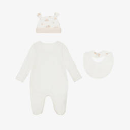 Mayoral Newborn-Boys Ivory & Beige Snuggle Set | Childrensalon Outlet