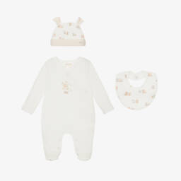 Mayoral Newborn-Boys Ivory & Beige Snuggle Set | Childrensalon Outlet