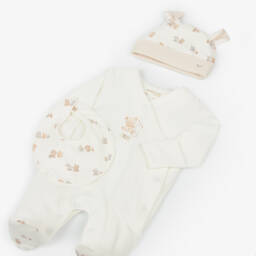 Mayoral Newborn-Boys Ivory & Beige Snuggle Set | Childrensalon Outlet