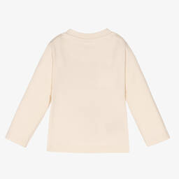 Mayoral-Boys Ivory Car Cotton Top | Childrensalon Outlet