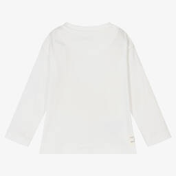 Mayoral-Кремовая футболка из хлопкового джерси | Childrensalon Outlet