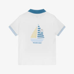 Mayoral-بولو بيكيه بحري قطن عاجي للأولاد | Childrensalon Outlet