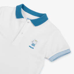 Mayoral-بولو بيكيه بحري قطن عاجي للأولاد | Childrensalon Outlet