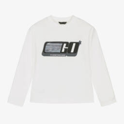 مايورال Nukutavake-توب قطن جيرسي لون عاجي للأولاد | Childrensalon Outlet