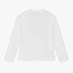 مايورال Nukutavake-توب قطن جيرسي لون عاجي للأولاد | Childrensalon Outlet