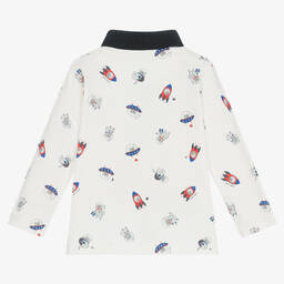 مايورال-توب رغبي قطن جيرسي لون عاجي أطفال ولادي | Childrensalon Outlet