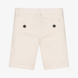 Mayoral-Boys Ivory Cotton Shorts | Childrensalon Outlet