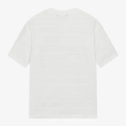 Mayoral Nukutavake-Boys Ivory Cotton T-Shirt | Childrensalon Outlet