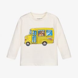Mayoral-Boys Ivory Cotton Top | Childrensalon Outlet