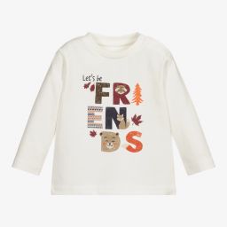 Mayoral-Boys Ivory Cotton Top | Childrensalon Outlet
