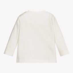 Mayoral-Boys Ivory Cotton Top | Childrensalon Outlet