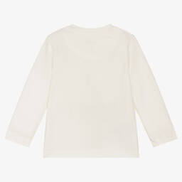 Mayoral-Boys Ivory Cotton Top | Childrensalon Outlet