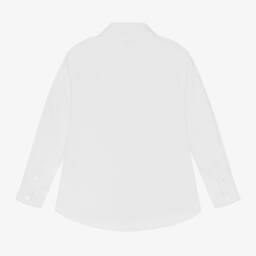 Mayoral-Boys Ivory Cotton Twill Blouse | Childrensalon Outlet