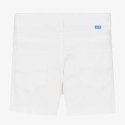 مايورال-شورت أطفال ولادي قطن مستدام تويل لون عاجي | Childrensalon Outlet