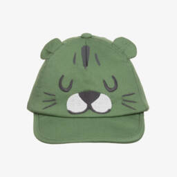Mayoral-Boys Jungle Green Tiger Hat | Childrensalon Outlet