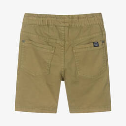 مايورال-شورت قطن مستدام لون أخضر كاكي للأولاد | Childrensalon Outlet