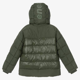 Mayoral Nukutavake-Boys Khaki Green Puffer Jacket | Childrensalon Outlet