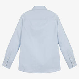 Mayoral Nukutavake-Boys Light Blue Cotton Shirt | Childrensalon Outlet