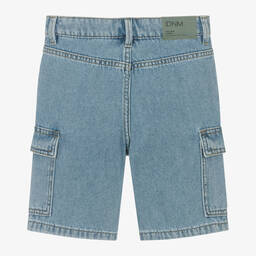 Mayoral Nukutavake-Boys Light Blue Denim Cargo Shorts | Childrensalon Outlet