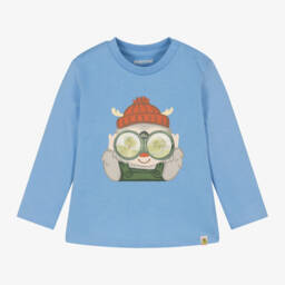 Mayoral-Boys Light Blue Lenticular Tee | Childrensalon Outlet