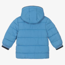 Mayoral-Синий пуховик с капюшоном | Childrensalon Outlet