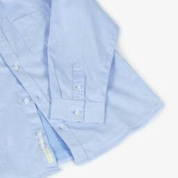 Mayoral-Boys Light Blue Twill Shirt | Childrensalon Outlet