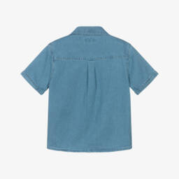مايورال-قميص جينز أزرق متوسط للأولاد بأزرار | Childrensalon Outlet