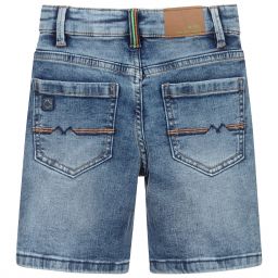 Mayoral-Boys Mid-Blue Denim Shorts | Childrensalon Outlet