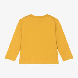 Mayoral-Boys Mustard Robot Long Sleeve | Childrensalon Outlet