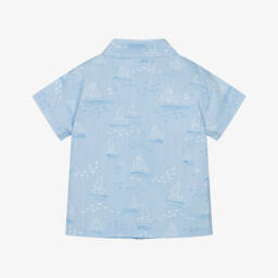 مايورال-قميص قطني أزرق بحري للأولاد | Childrensalon Outlet