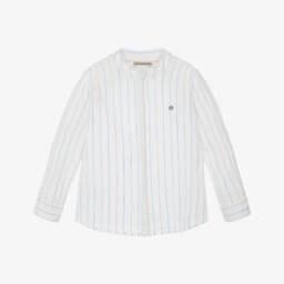 Mayoral-Boys Nautical Striped Cotton Ensemble | Childrensalon Outlet