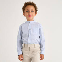 Mayoral-Boys Nautical Striped Cotton Top | Childrensalon Outlet