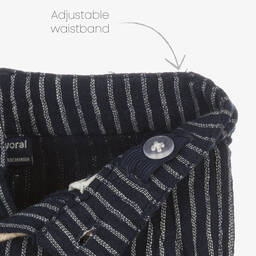 Mayoral-Рубашка и синие брюки из хлопка и льна | Childrensalon Outlet