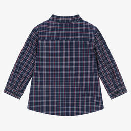 مايورال-قميص أطفال ولادي قطن مستدام بيكيه لون كحلي | Childrensalon Outlet