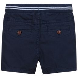 Mayoral-Boys Navy Blue Cotton Shorts  | Childrensalon Outlet