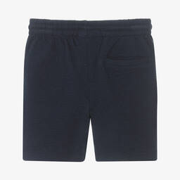 Mayoral-Boys Navy Blue Cotton Shorts  | Childrensalon Outlet