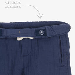 مايورال-شورت أطفال ولادي قطن محبوك لون كحلي | Childrensalon Outlet