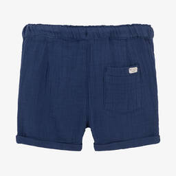 مايورال-شورت أطفال ولادي قطن محبوك لون كحلي | Childrensalon Outlet