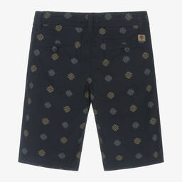 Mayoral Нукутаваке-Boys Navy Blue Drawstring Chino Shorts | Childrensalon Outlet