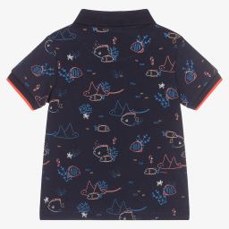 Mayoral-Синяя рубашка поло для мальчиков | Childrensalon Outlet